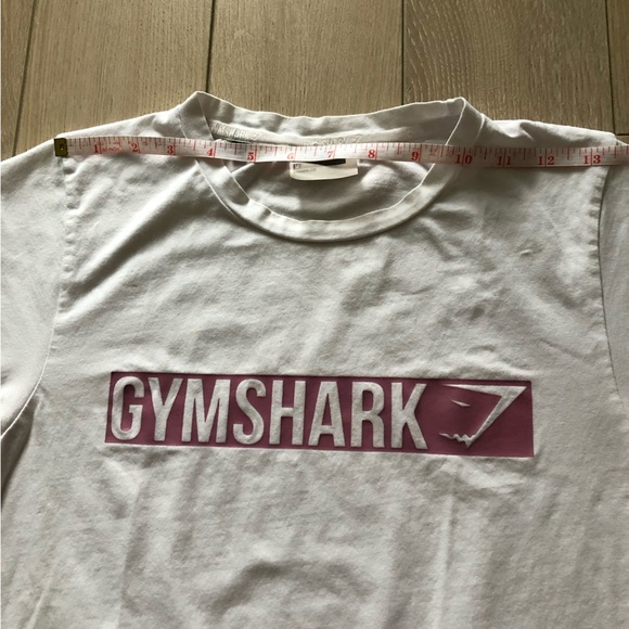 Gymshark White Logo T-Shirt - Picture 8 of 9